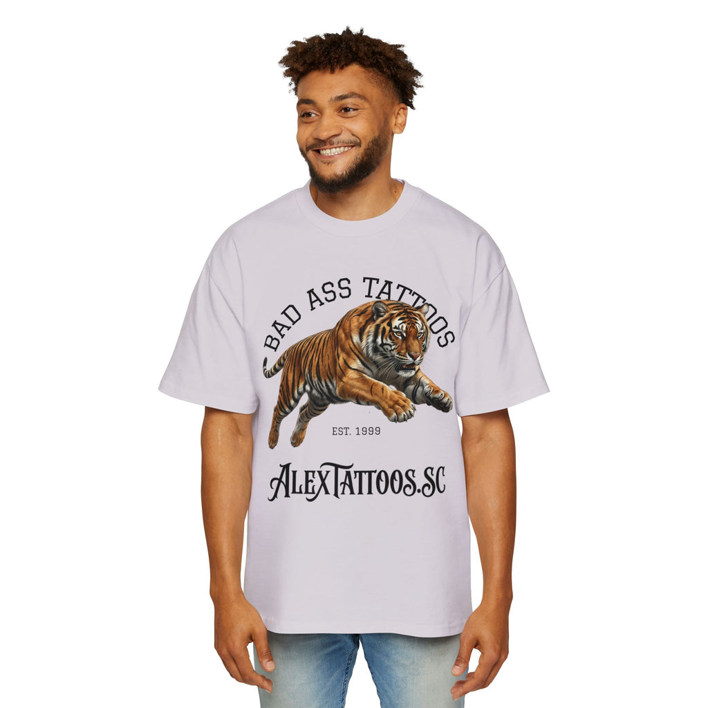 Tiger Tattoo Shop Tee — "Bad Ass Tattoos" AlexTattoos.SC Graphic T-Shirt