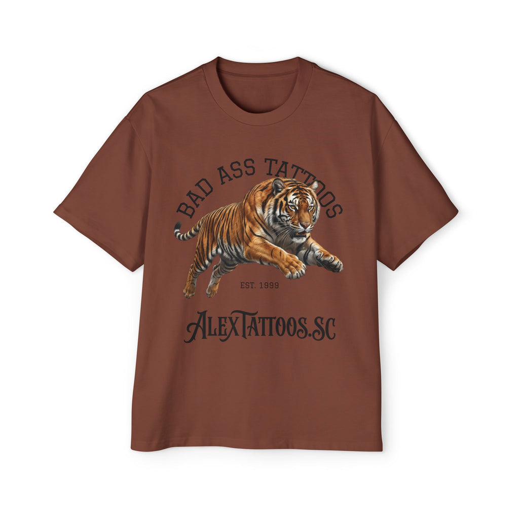 Tiger Tattoo Shop Tee — "Bad Ass Tattoos" AlexTattoos.SC Graphic T-Shirt