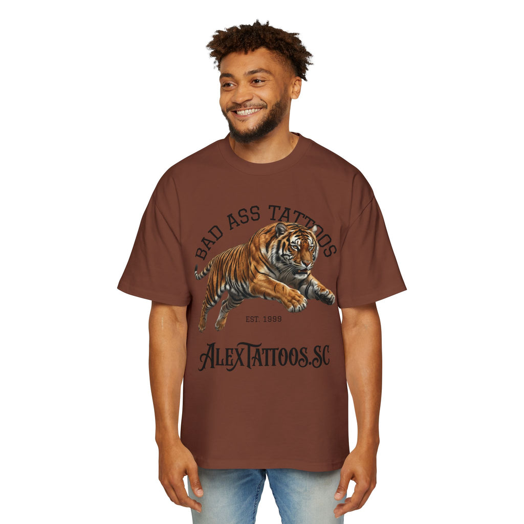 Tiger Tattoo Shop Tee — "Bad Ass Tattoos" AlexTattoos.SC Graphic T-Shirt