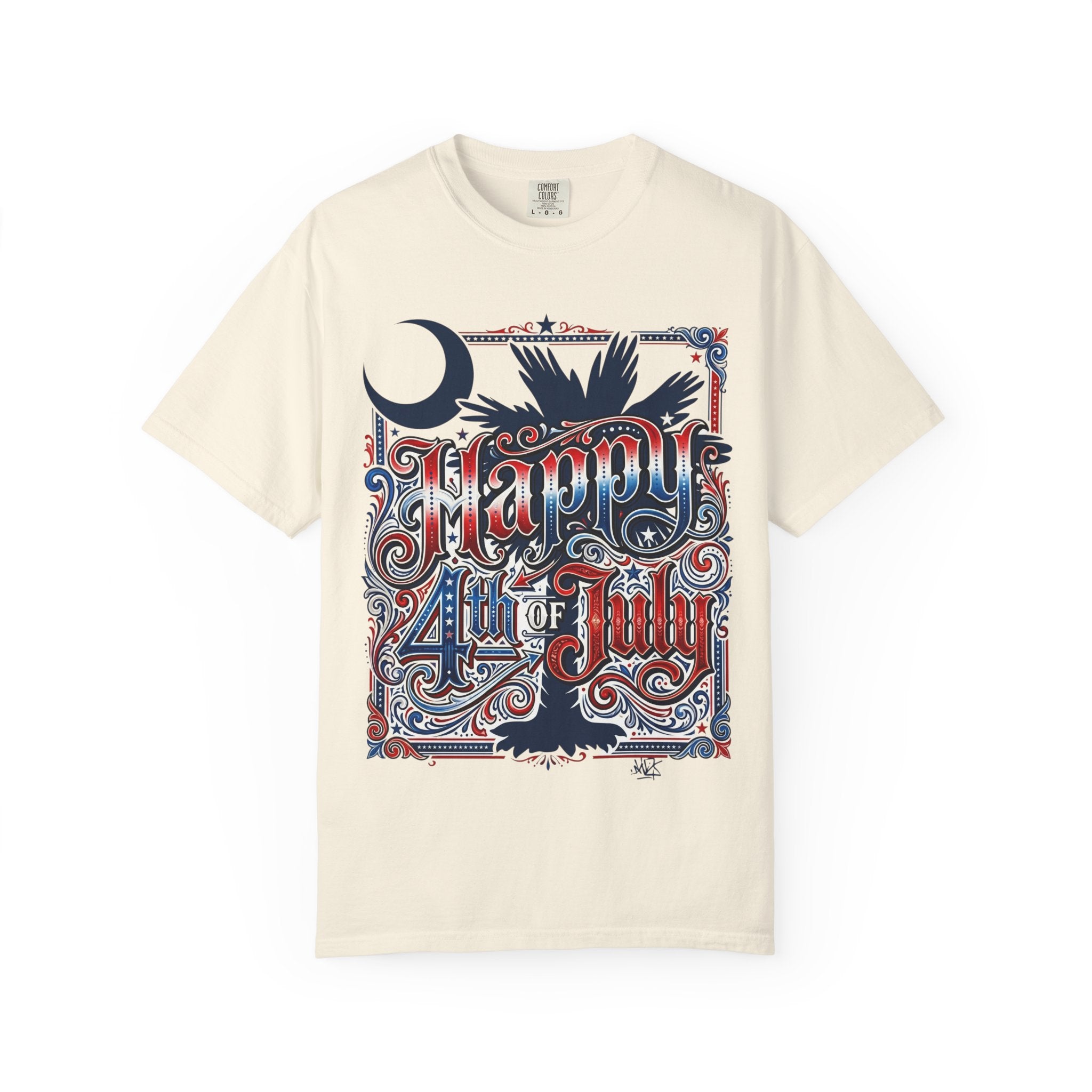 4th of July T-Shirt – Vintage Patriotic "Happy 4th of July" Graphic Tee