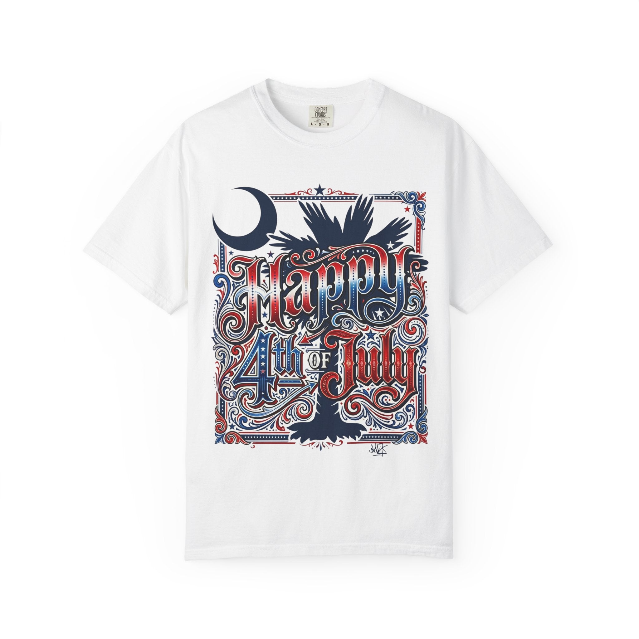 4th of July T-Shirt – Vintage Patriotic "Happy 4th of July" Graphic Tee