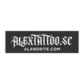 Car Magnet — Gothic Logo 'ALEXTATTOO.SC' with Website URL