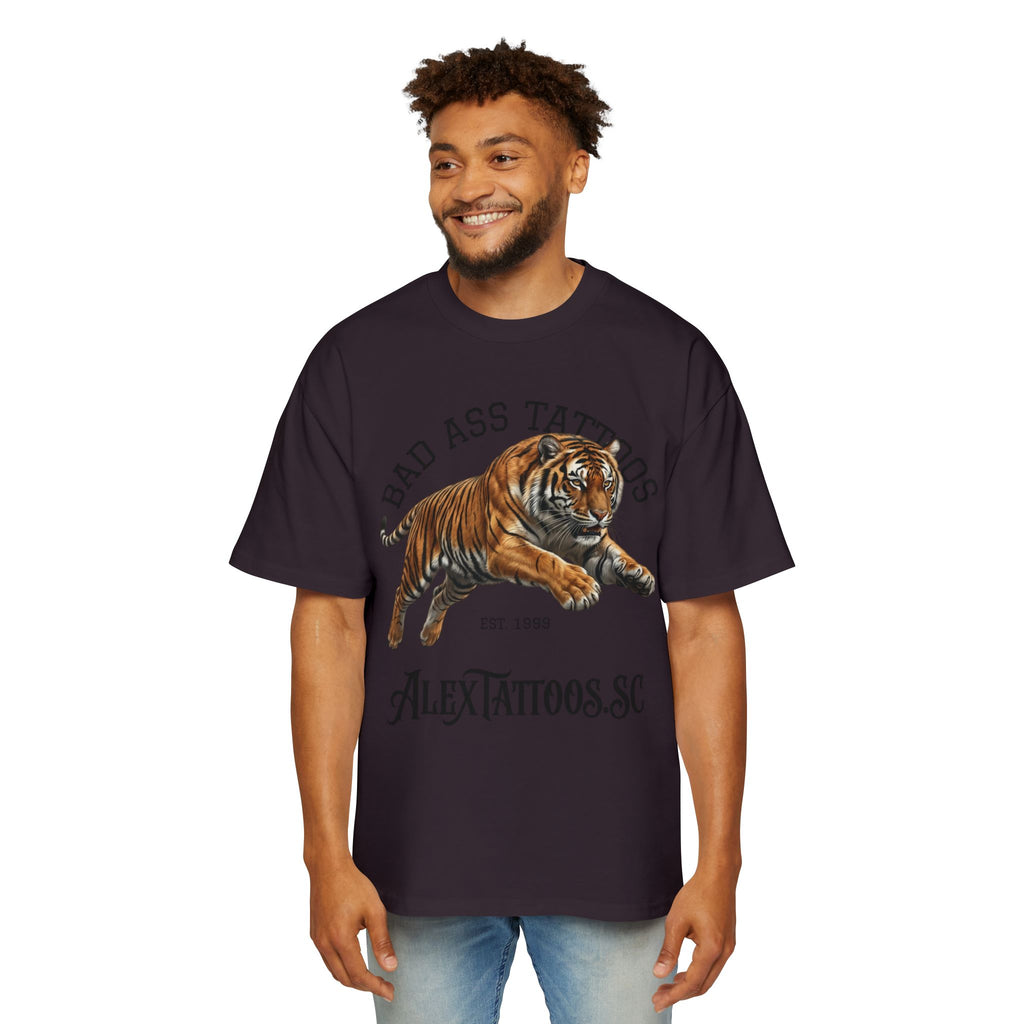 Tiger Tattoo Shop Tee — "Bad Ass Tattoos" AlexTattoos.SC Graphic T-Shirt